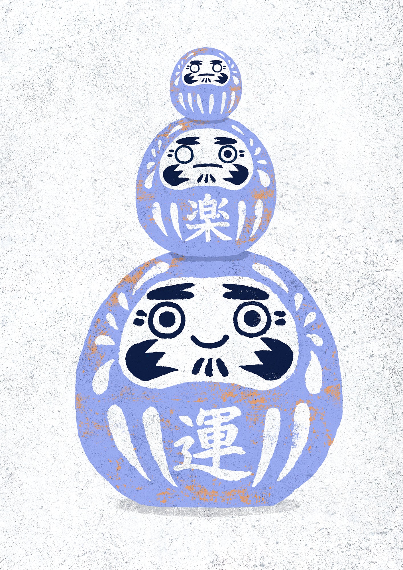 Daruma dolls - Premium Matte Paper Poster