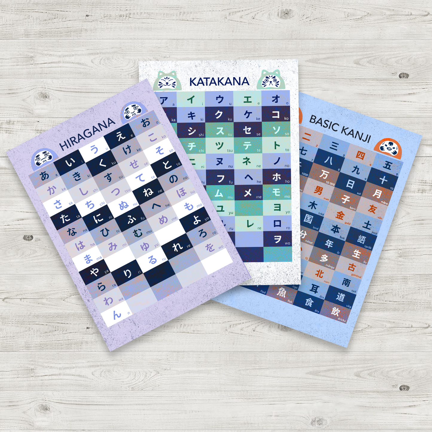 Hiragana Katakana Basic Kanji - ALL 3