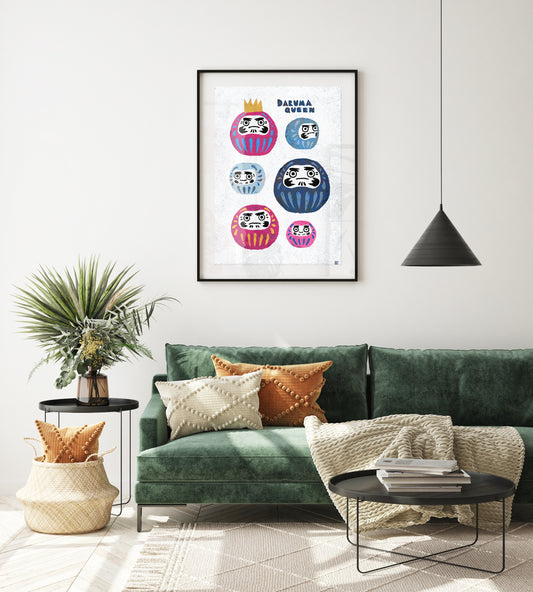 Daruma Queen - Fine Art Poster